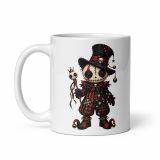 White glossy mug