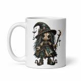 White glossy mug