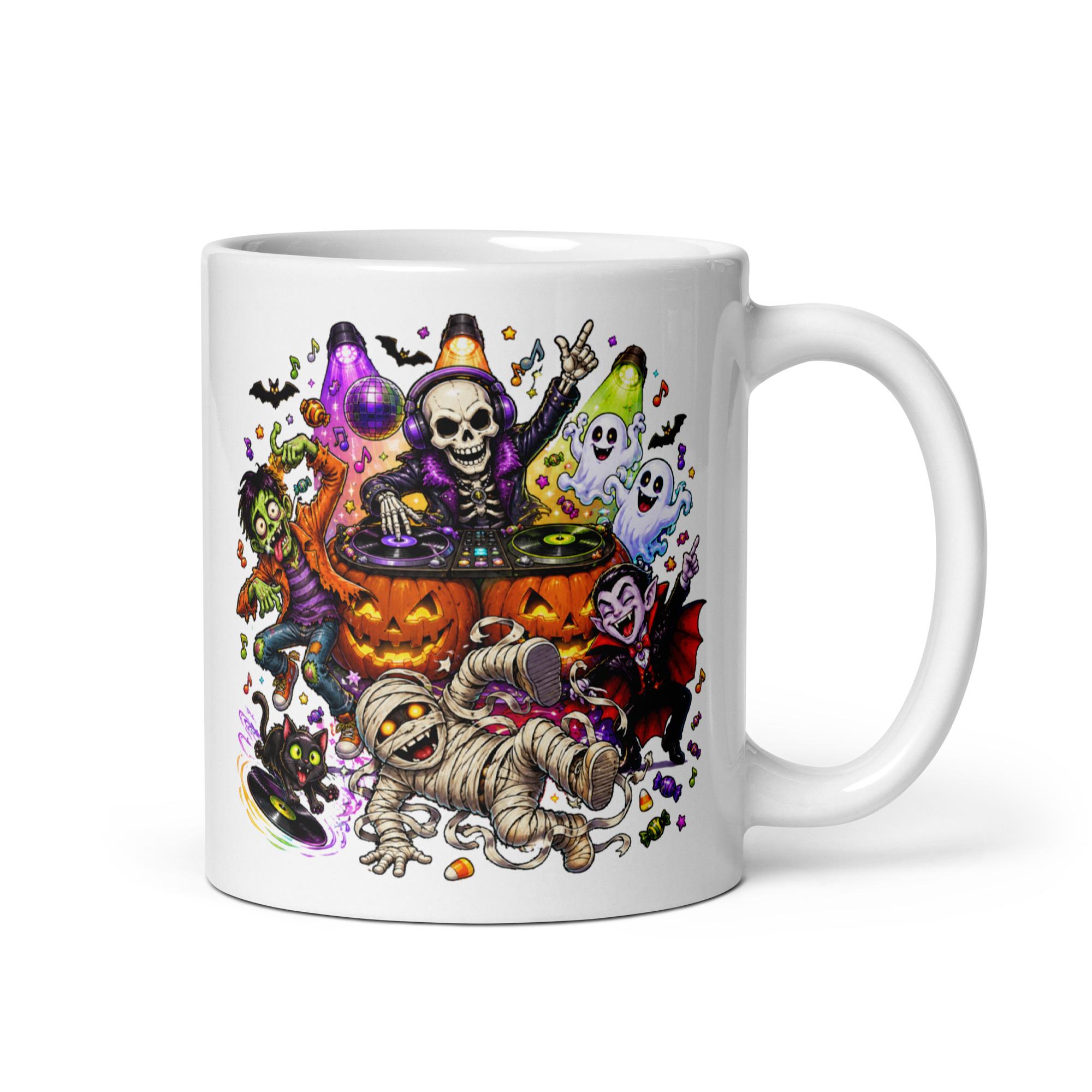 White glossy mug