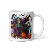 White glossy mug
