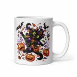 White glossy mug