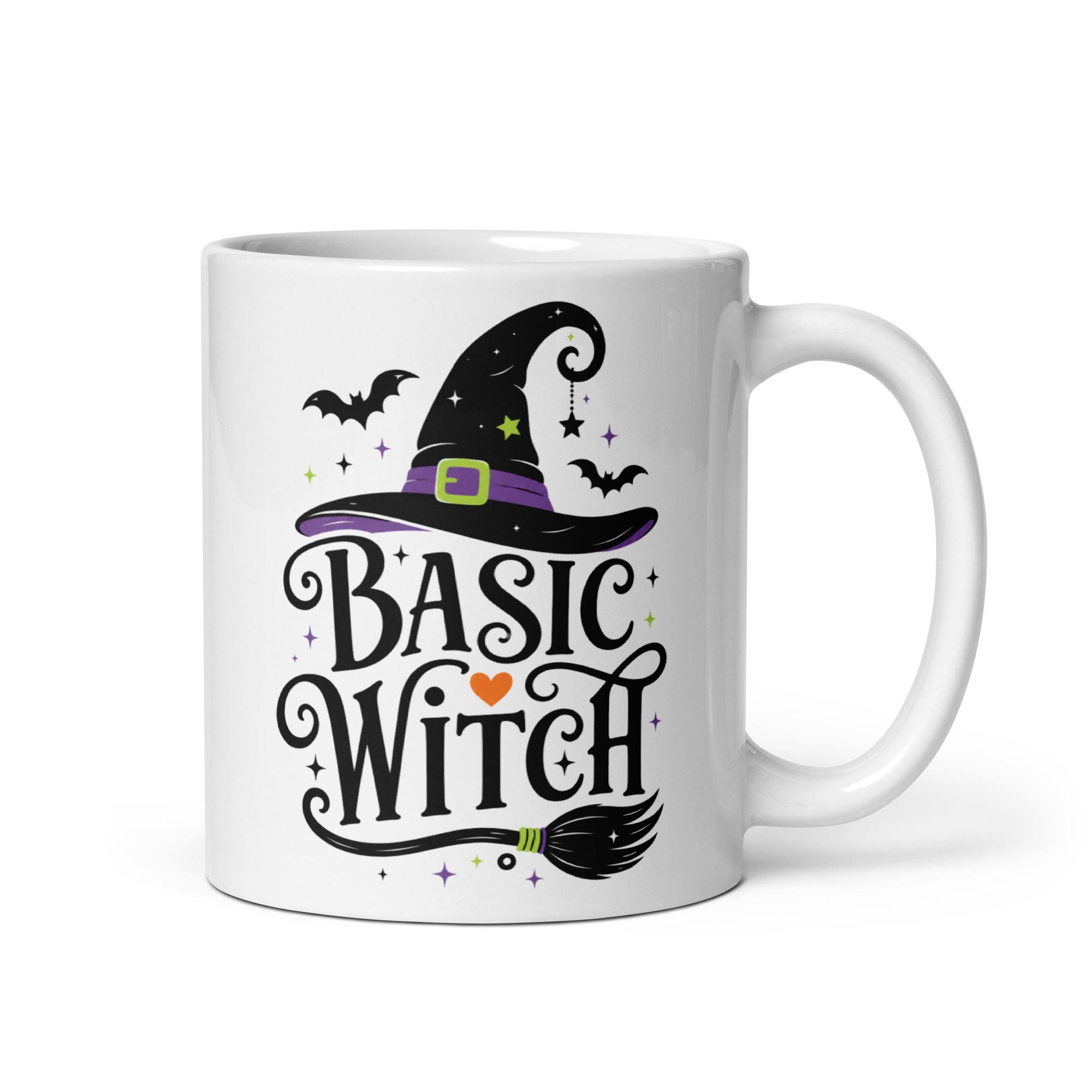 White glossy mug
