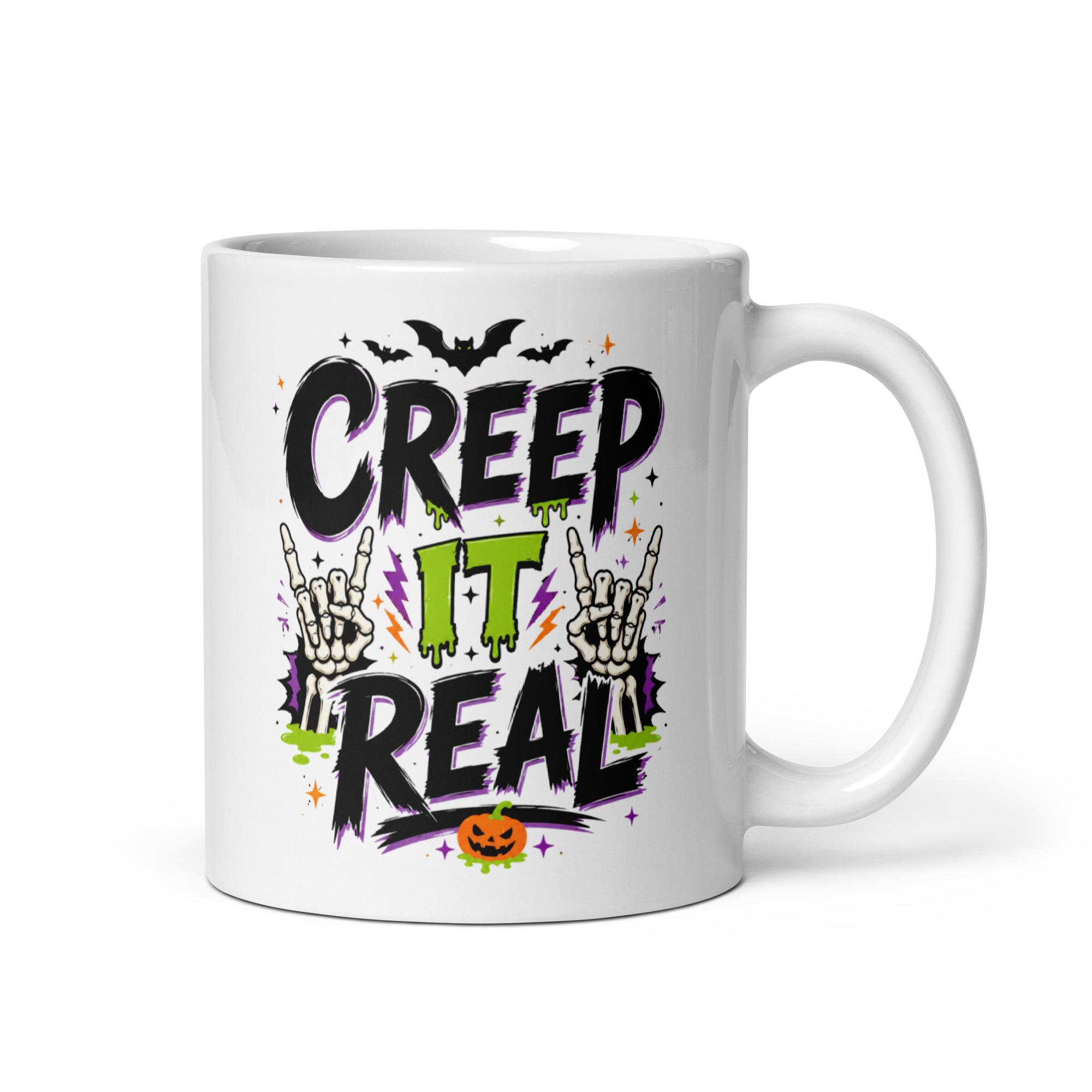 White glossy mug