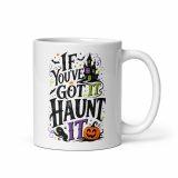 White glossy mug