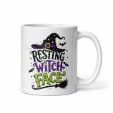 White glossy mug