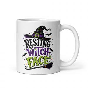 White glossy mug