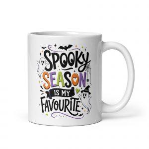 White glossy mug