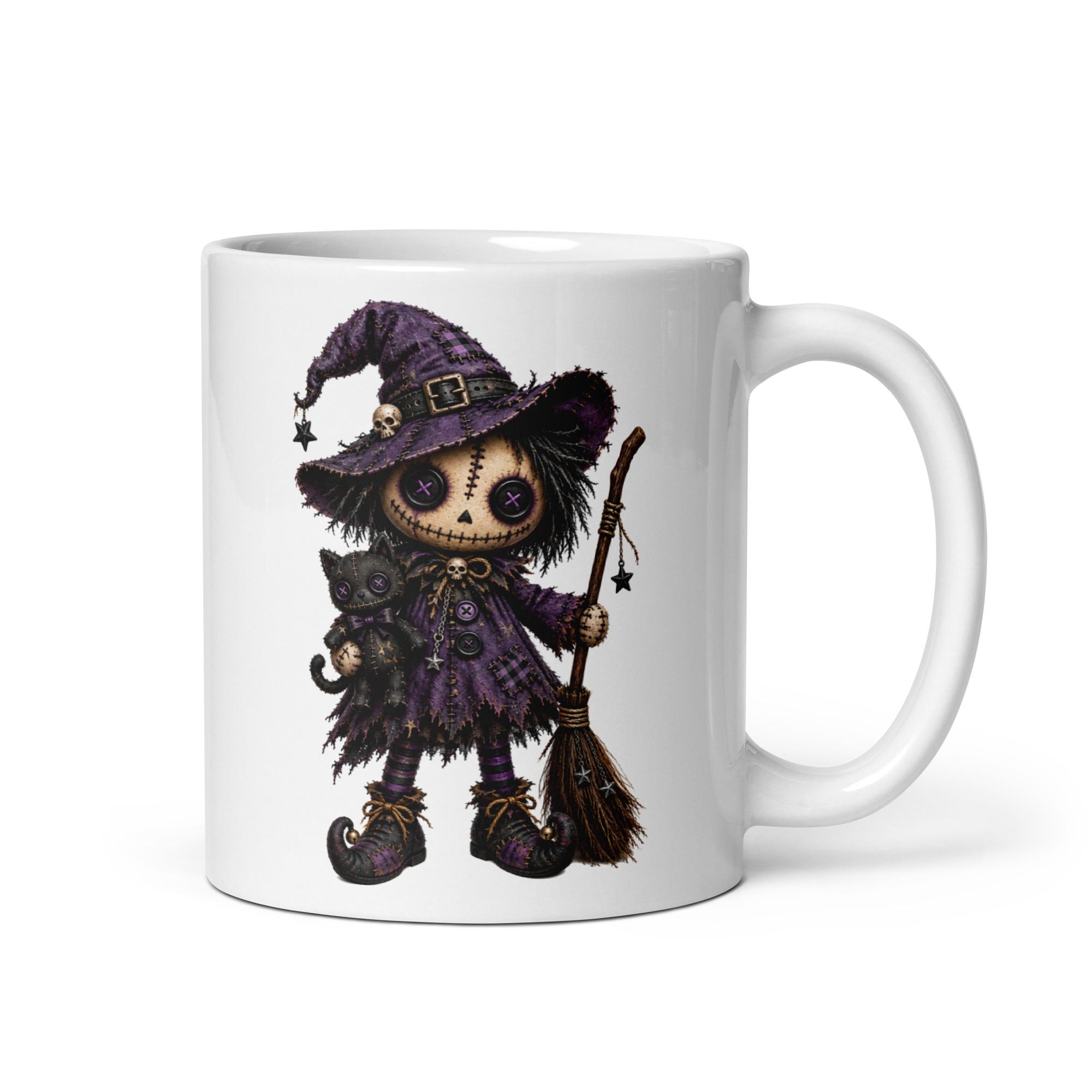 White glossy mug