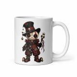 White glossy mug