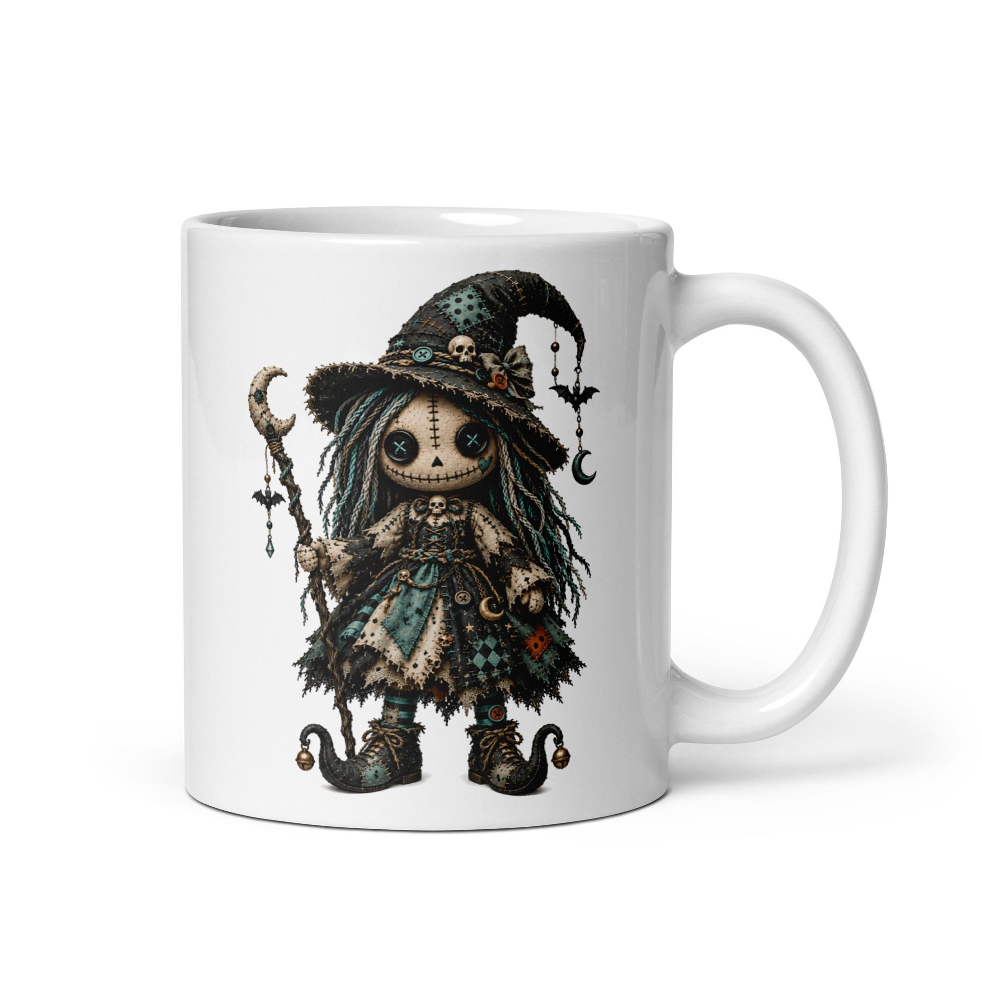 White glossy mug