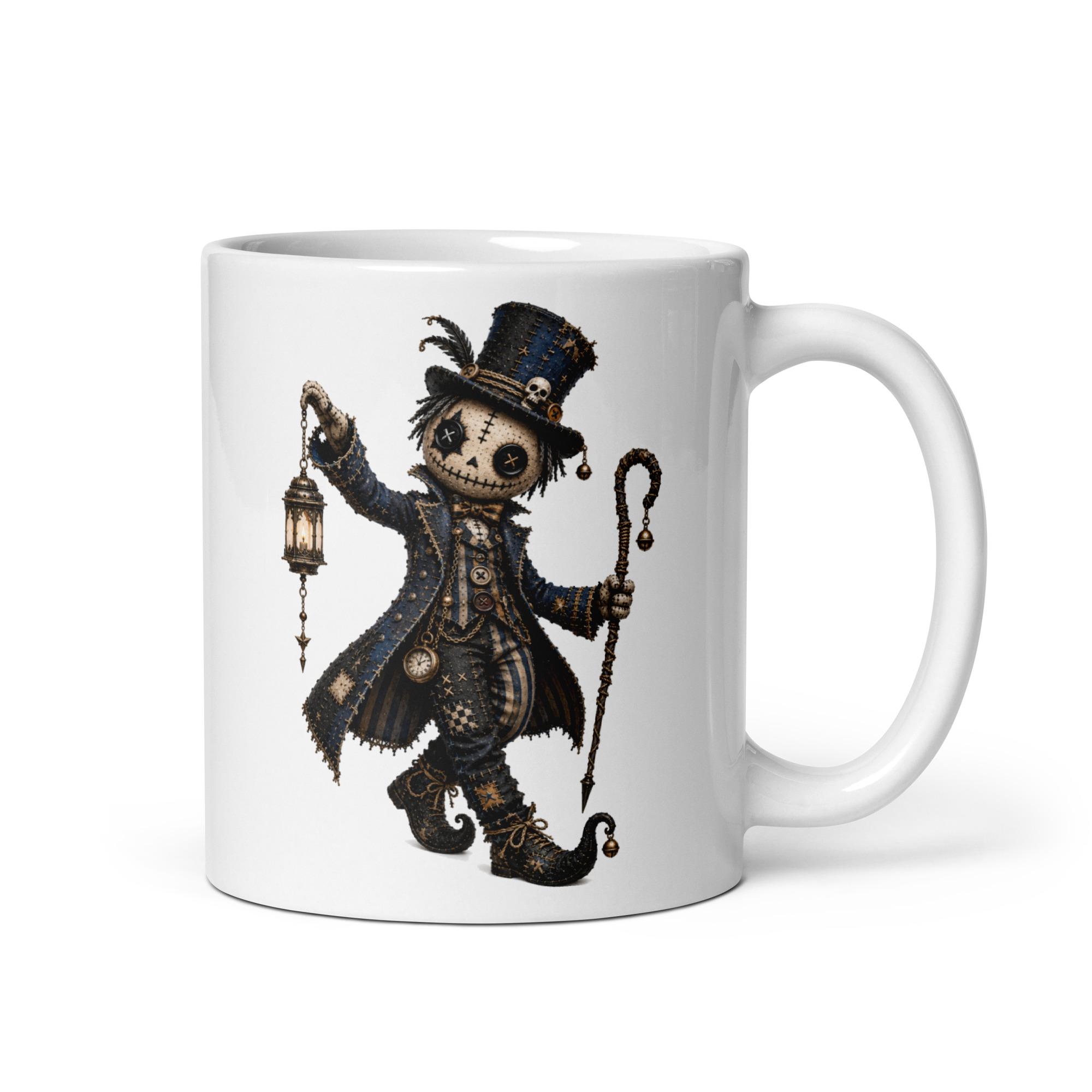 White glossy mug