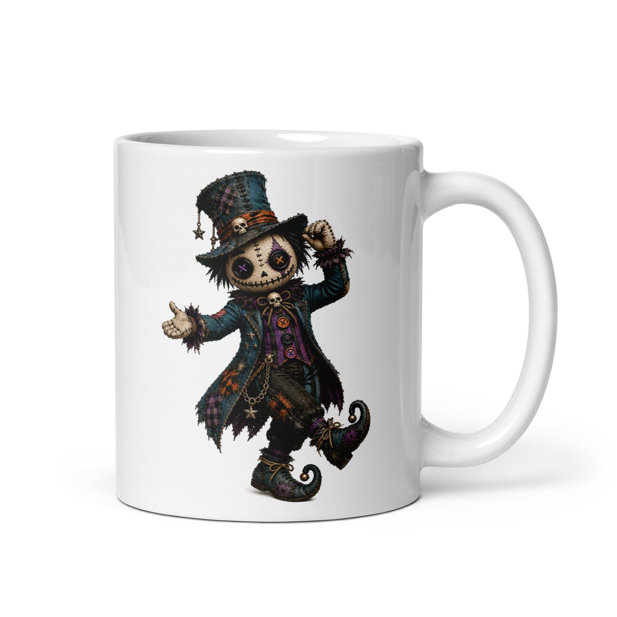 White glossy mug